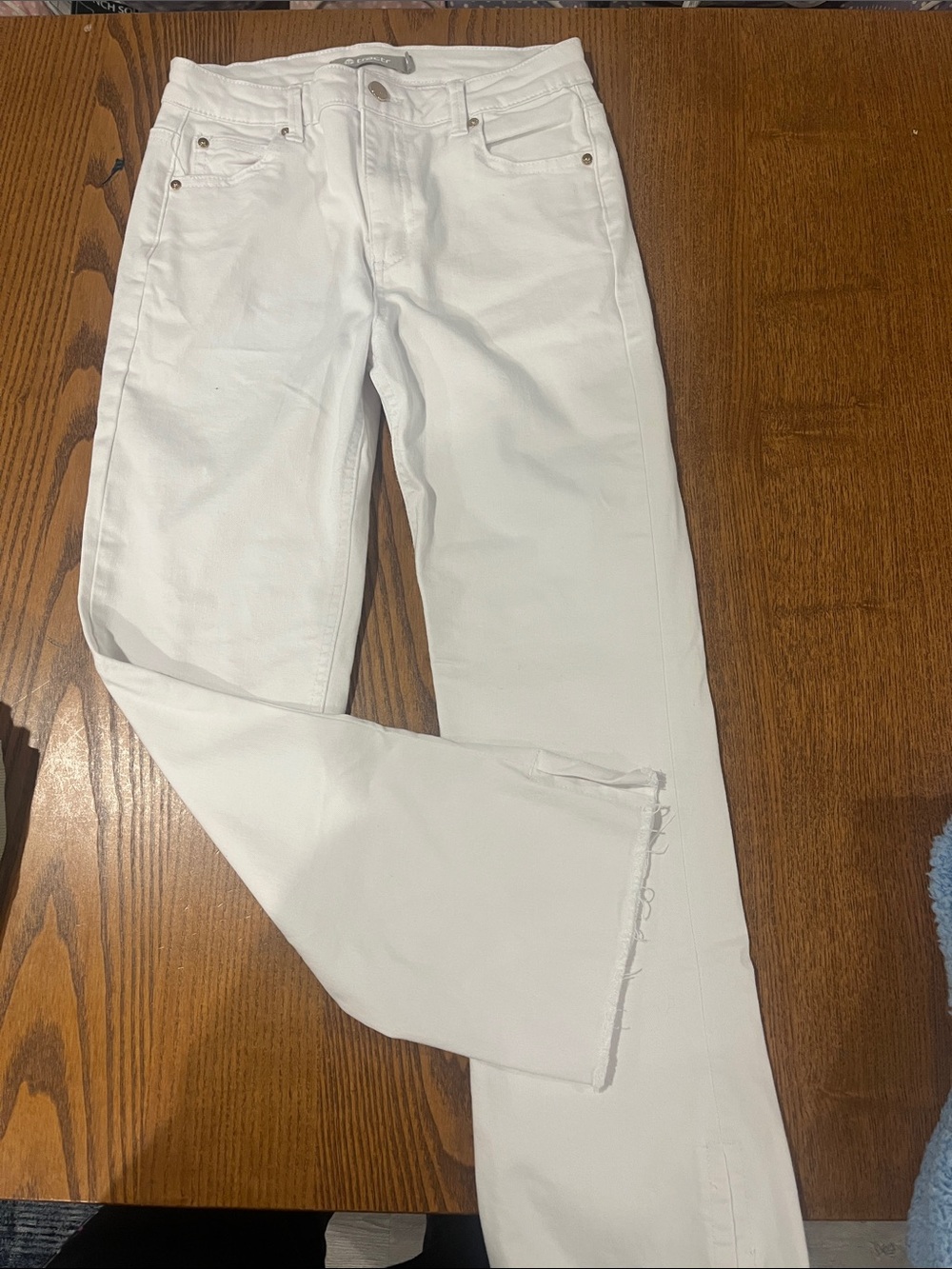 Tractr White Kids Straight-Leg Jeans